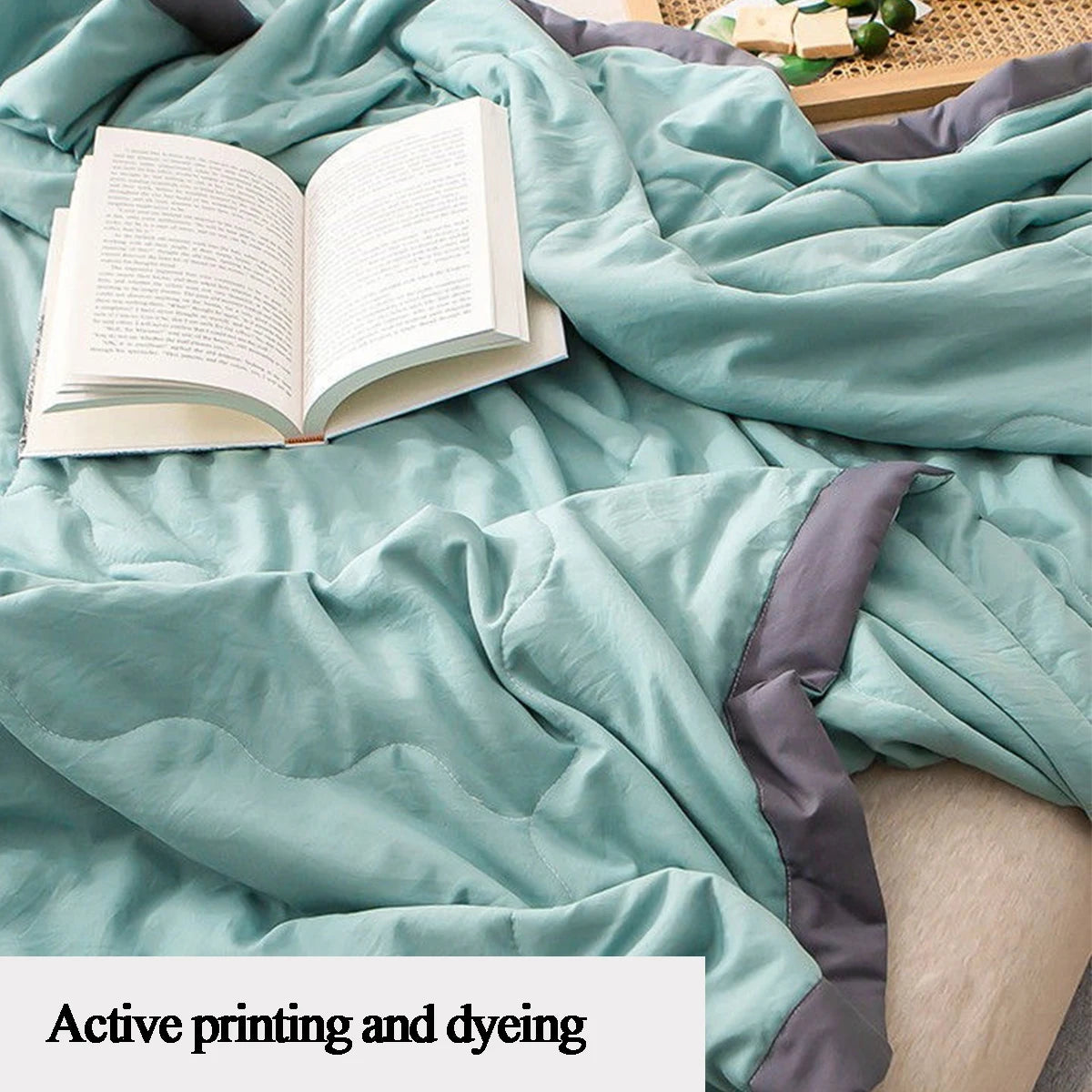 Couette Fine Été et Automne – Fibre de Bambou, Anti-boulochage