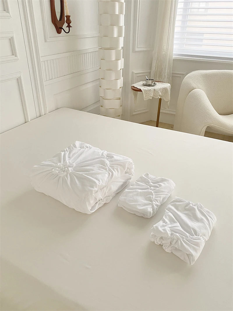 Parure de Lit à fleurs torsadés 3D