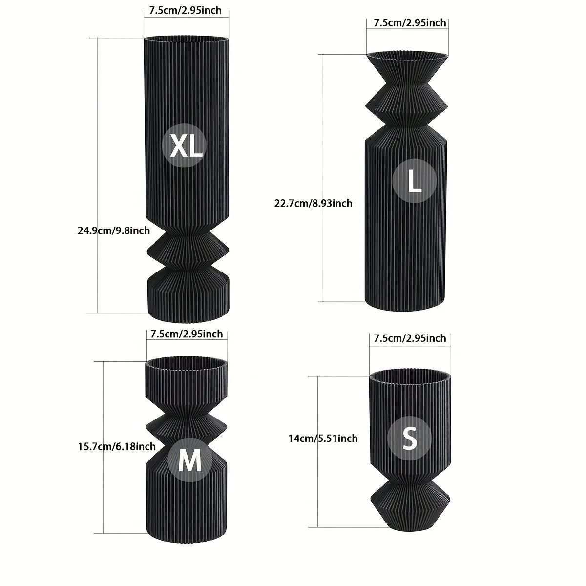 Vase Noir Contemporain