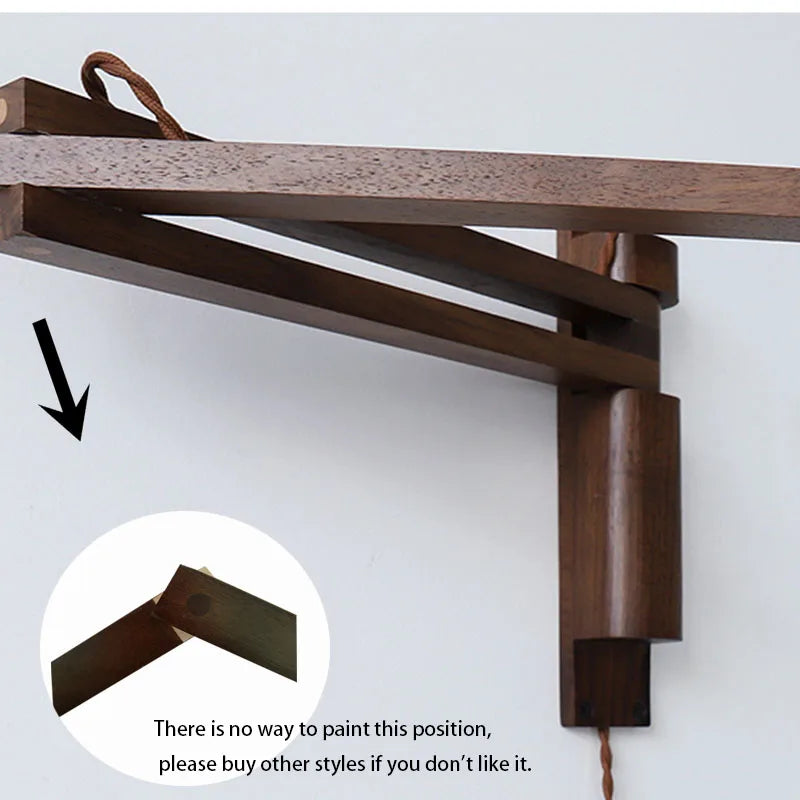 Applique Murale Japonaise Rétro – Élégance Naturelle et Ambiance Apaisante