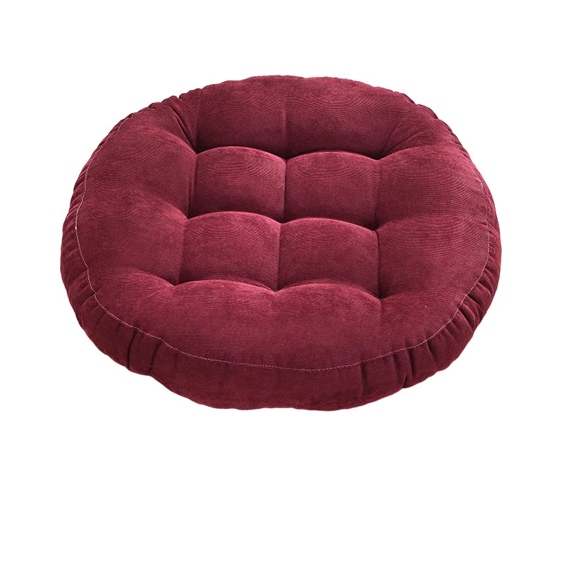 Grand Coussin de Sol Rond – Coussin Épais pour Méditation, Yoga et Assise Confortable