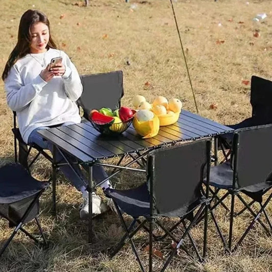 Table de Camping Pliante Longue — Solide, Pliable et Facile à Transporter
