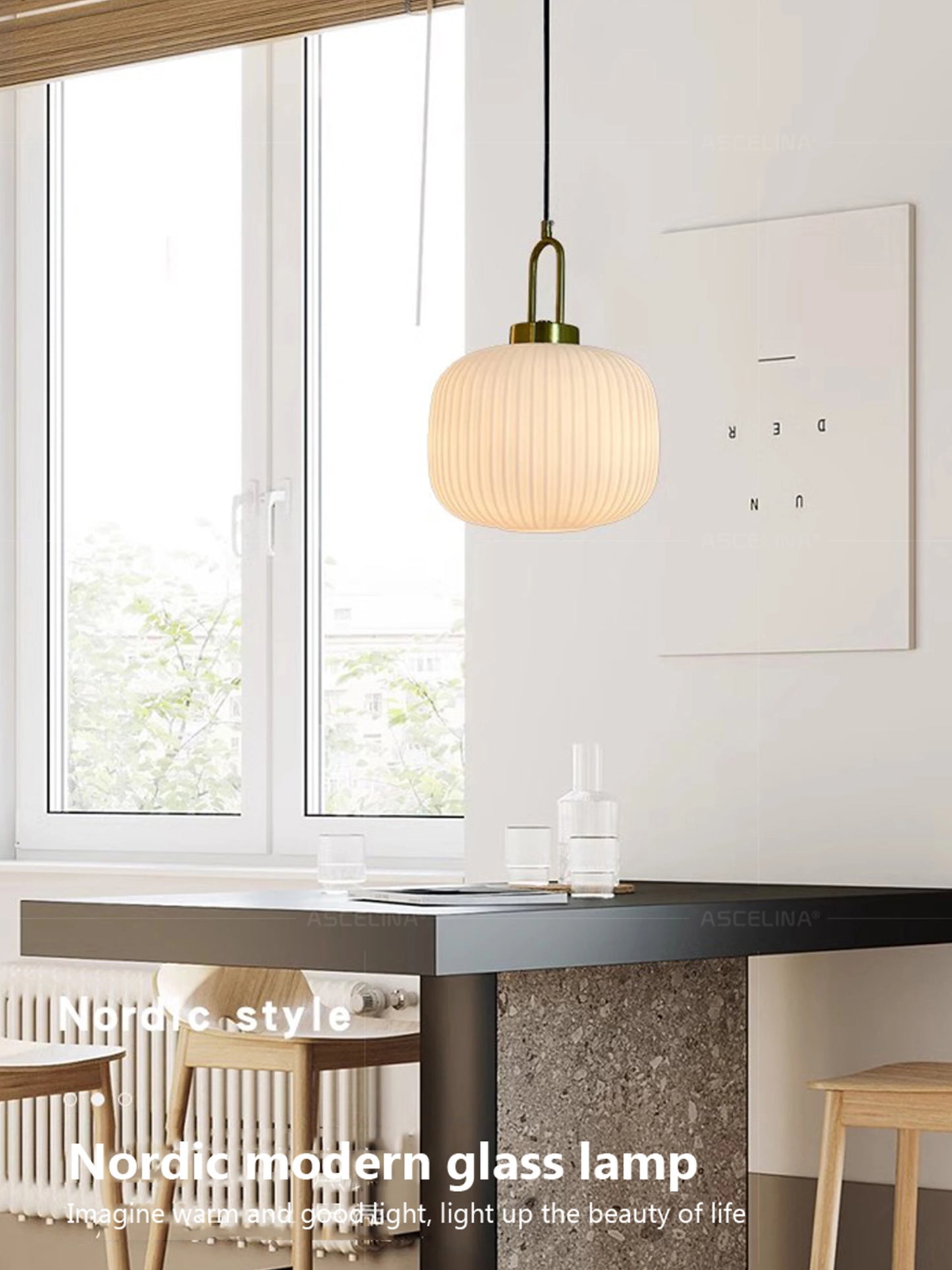 Suspension en Verre – Design Japonais & Nordique