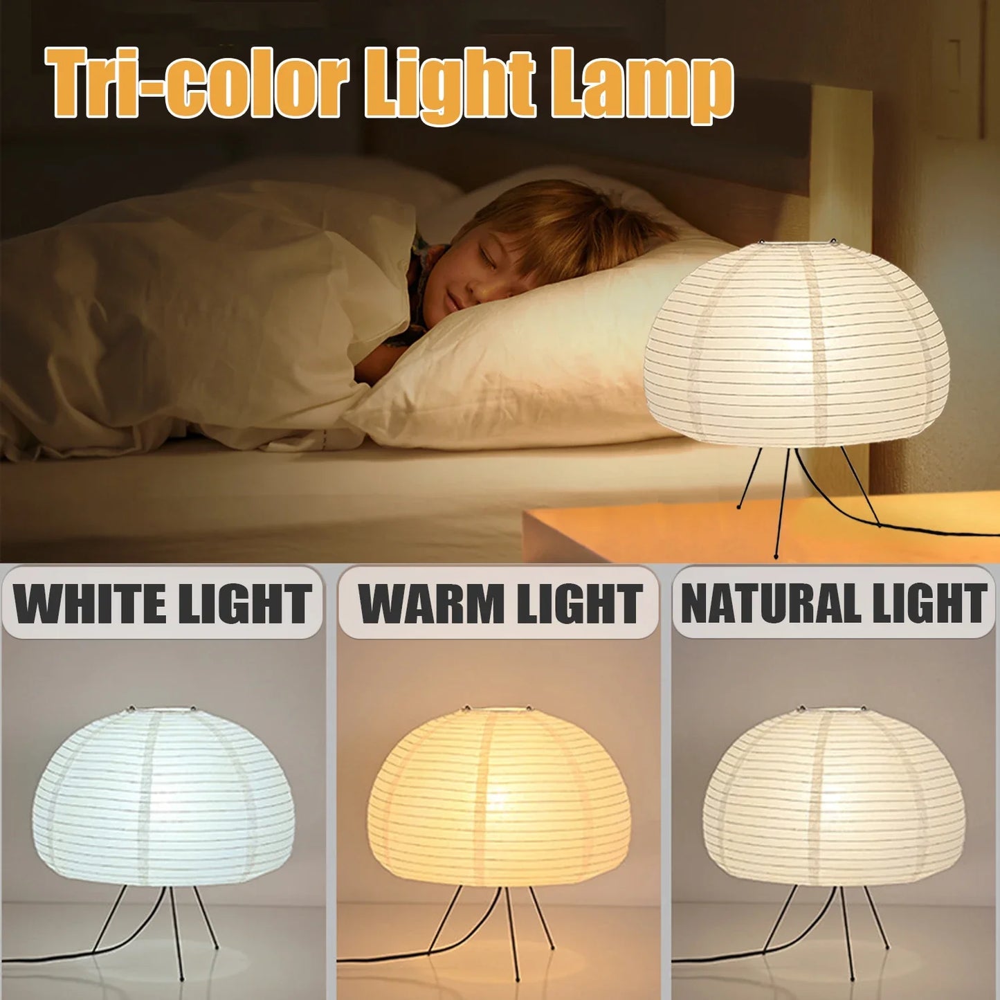 Lampe sur Pied en Papier de Riz – Élégance et Ambiance Zen