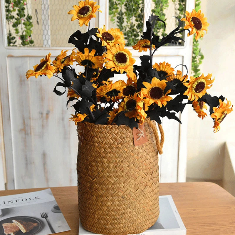 Panier de Rangement en Osier Naturel Zerolife