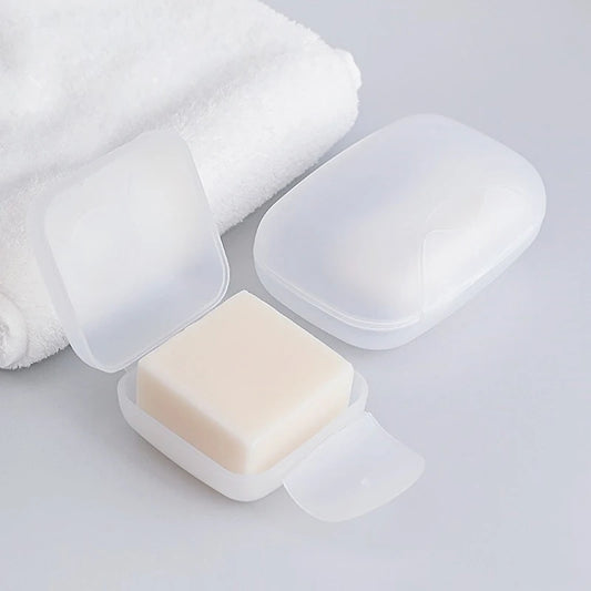 Boîte à Savon de Voyage Étanche et Portable – Transparente avec Couvercle