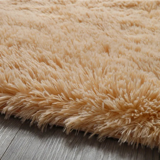 Tapis moelleux khaki