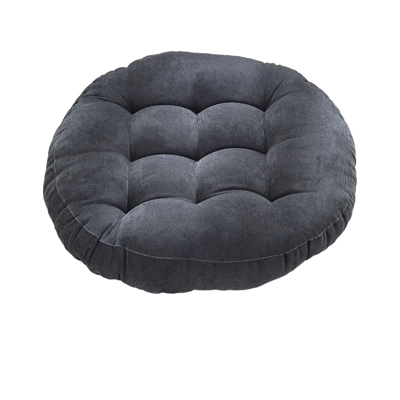 Grand Coussin de Sol Rond – Coussin Épais pour Méditation, Yoga et Assise Confortable