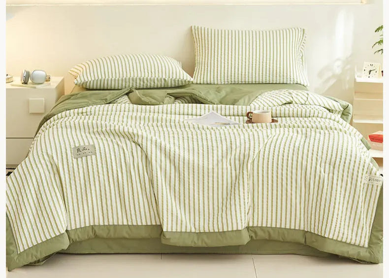 Couette d'Été Style Japonais à Rayures