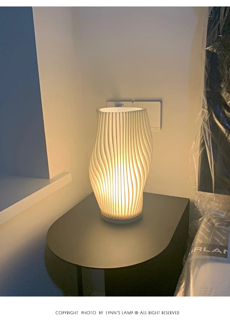 Lampe de table 3D Style Crème Française