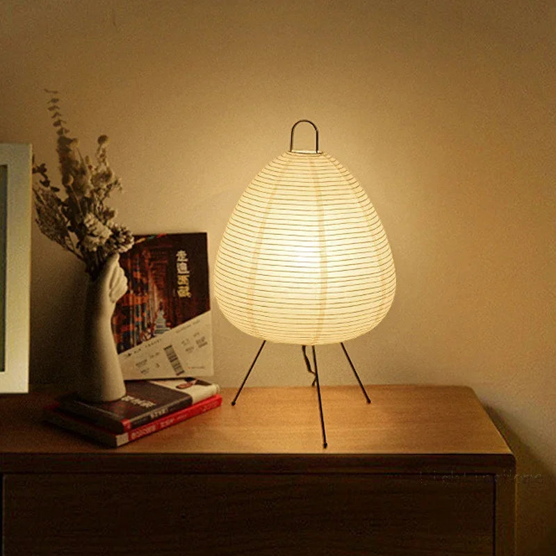 Lampe sur Pied en Papier de Riz – Élégance et Ambiance Zen