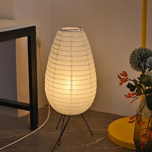 Lampe sur Pied en Papier de Riz – Élégance et Ambiance Zen