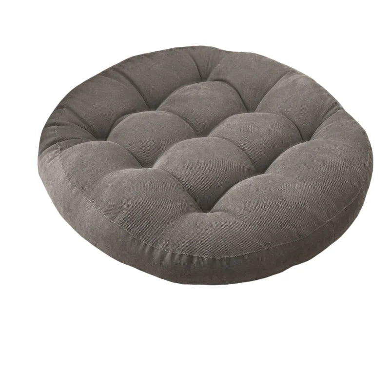 Grand Coussin de Sol Rond – Coussin Épais pour Méditation, Yoga et Assise Confortable