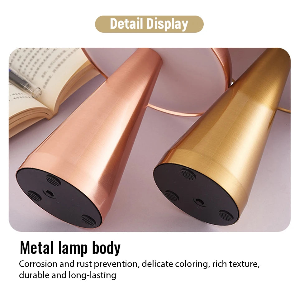 Lampe de Table Rétro Champignon avec Allumage Tactile