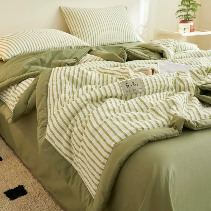 Couette d'Été Style Japonais à Rayures