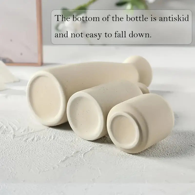 Ensemble de 3 Vases Bohèmes en Céramique