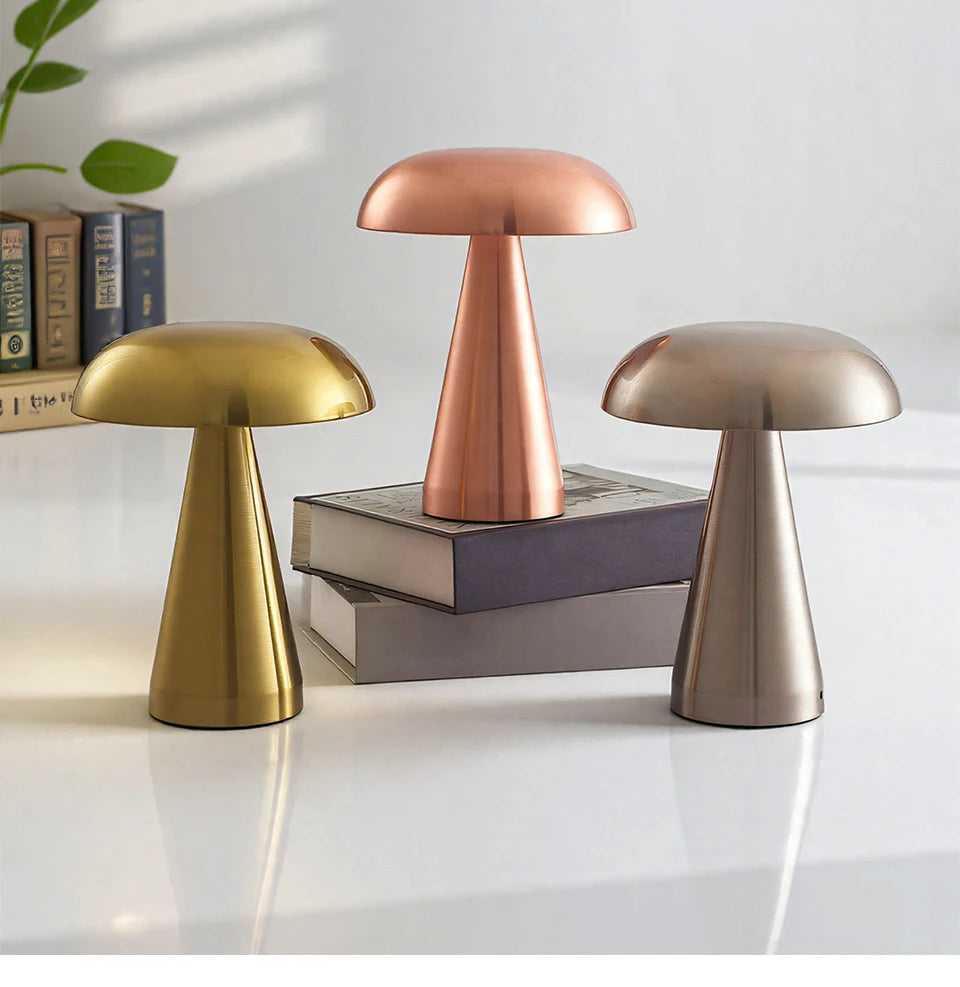 Lampe de Table Rétro Champignon avec Allumage Tactile