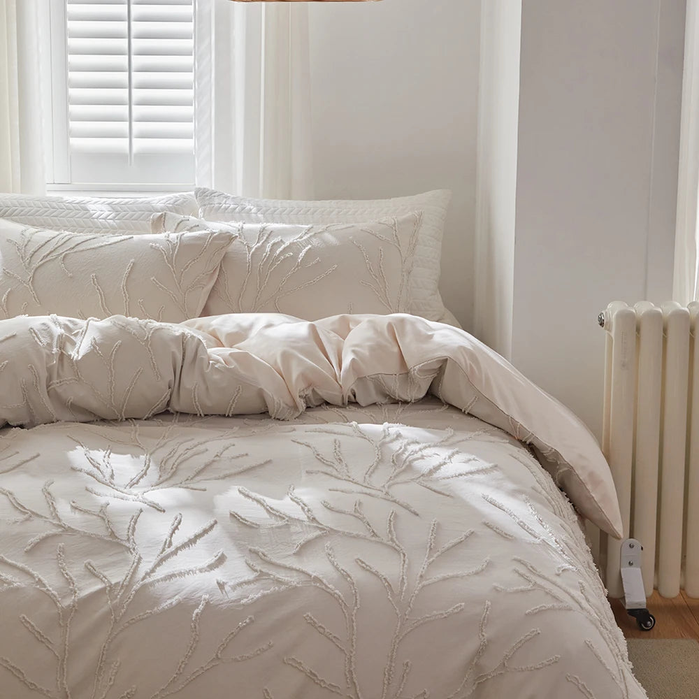Housse de Couette Relief Tufté – Design Branches