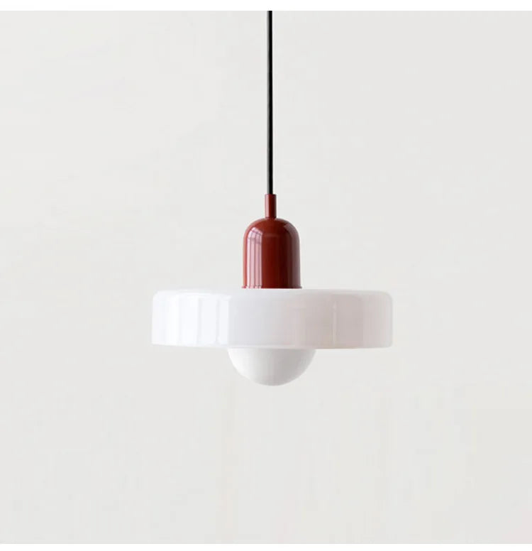 Lampe Suspendue en Verre Bauhaus - Élégance Rétro et Modernité