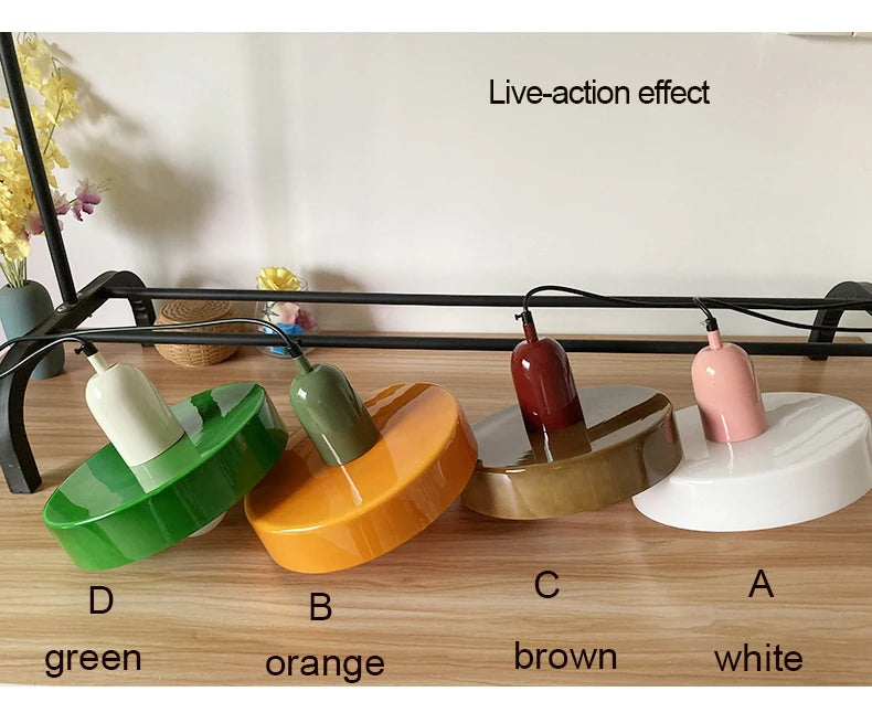 Lampe Suspendue en Verre Bauhaus - Élégance Rétro et Modernité