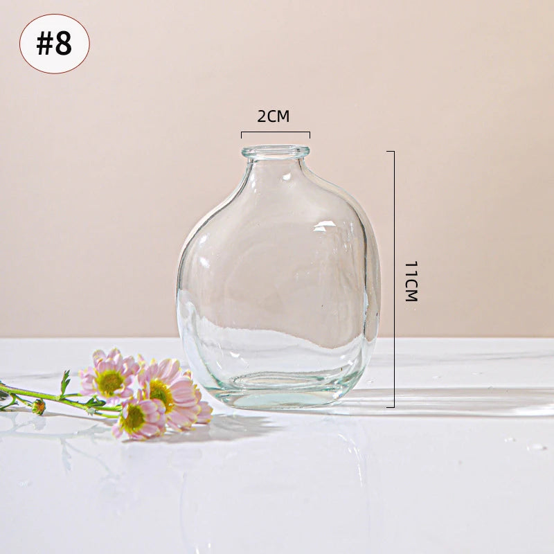 Vase en Verre Rétro – Élégance Moderne et Décoration Créative