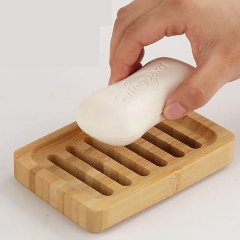 Porte-savon en Bambou avec Plateau – Protection Anti-Moisissure et Drainage Naturel
